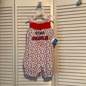 Patriotic infant one piece